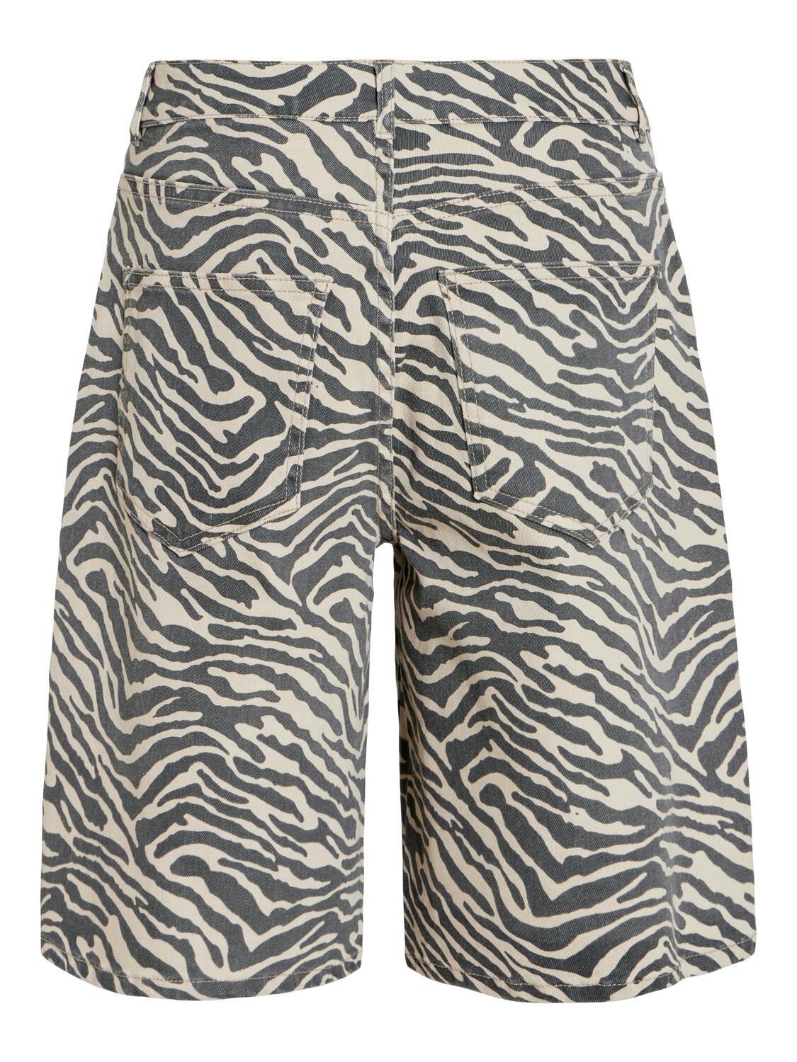 Vichia denim shorts - Birch/zebra
