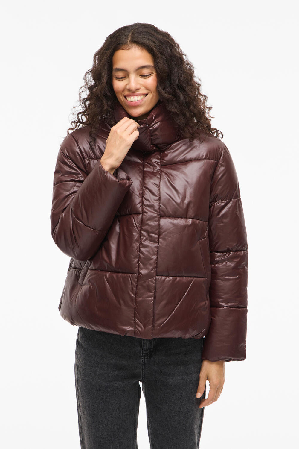 Vilidda Shinny dunjakke - Fig