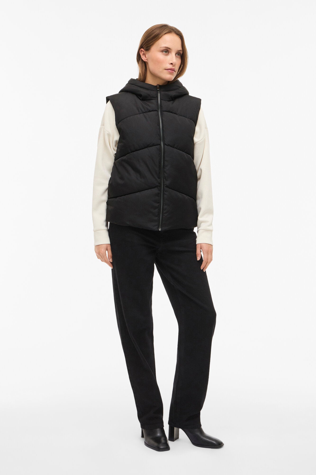 Vikarla puffer vest - sort