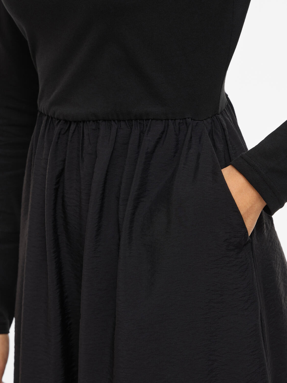 Vistine midi kjole - sort