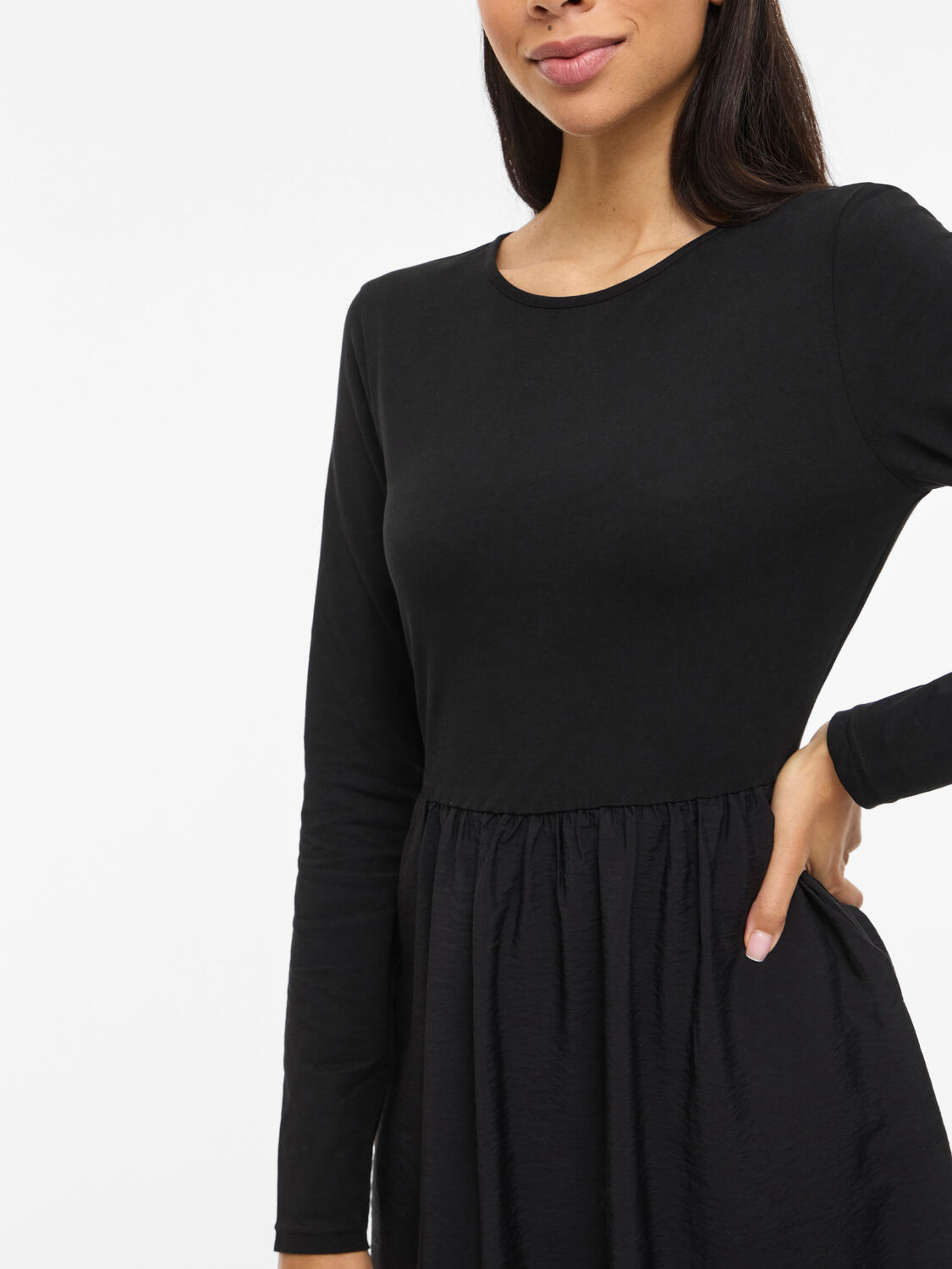 Vistine midi kjole - sort