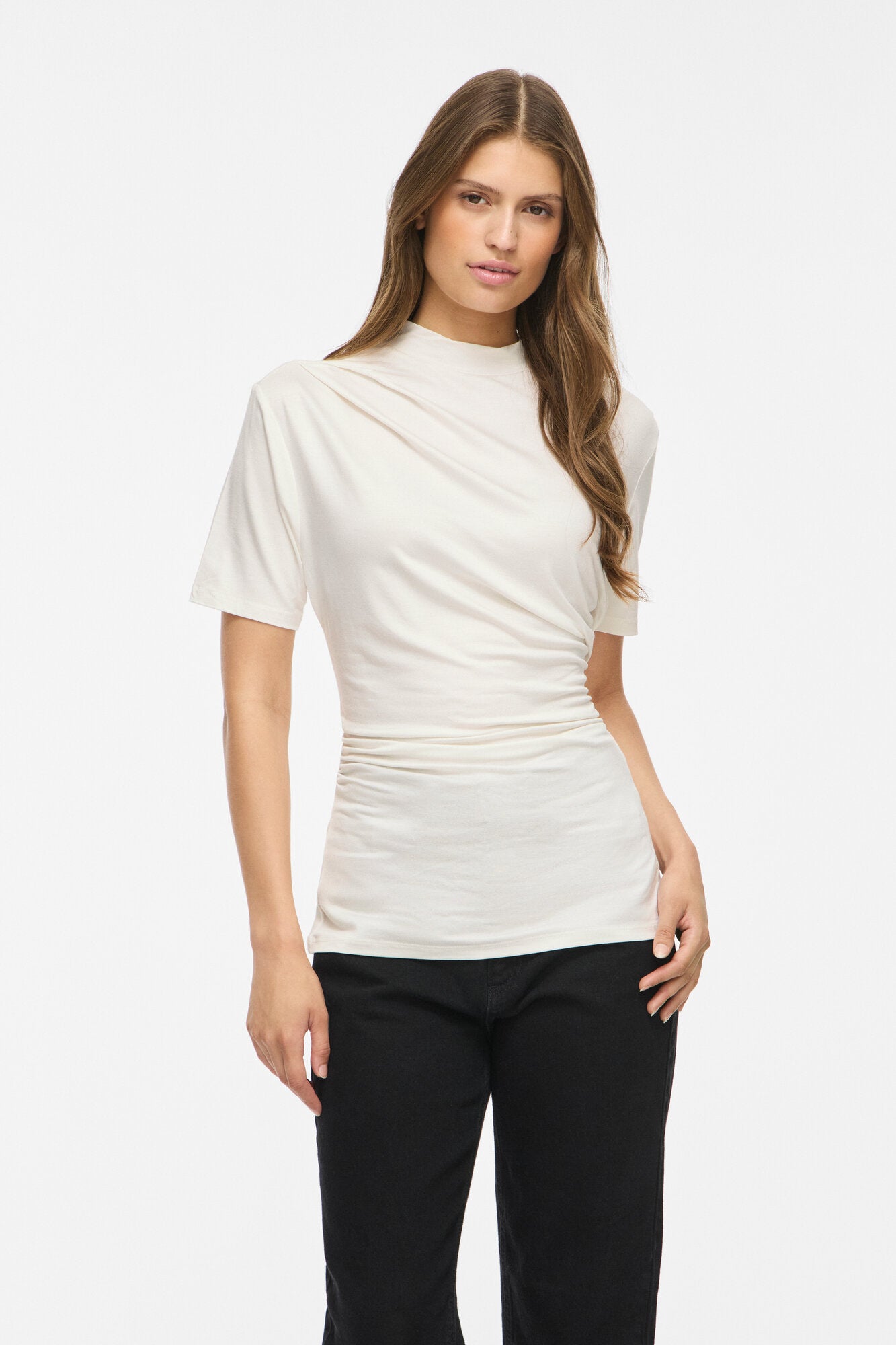 Vipinna Highneck top - Snow White