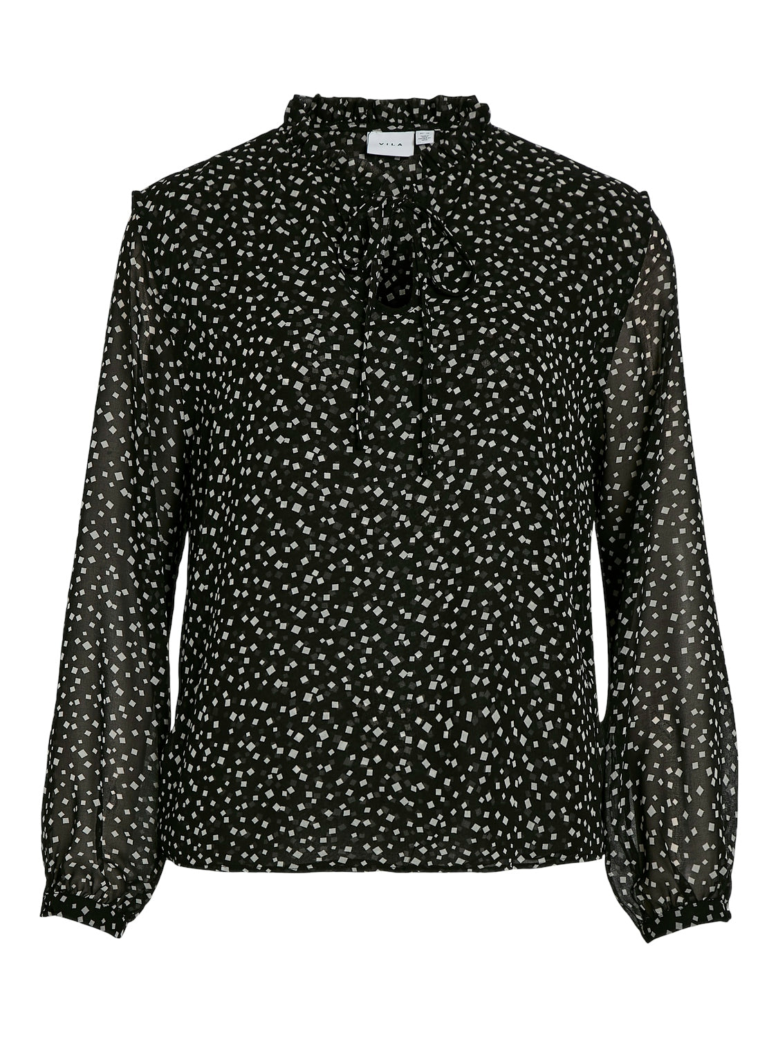 Vikirsti Ika L/S bluse - Black Beauty