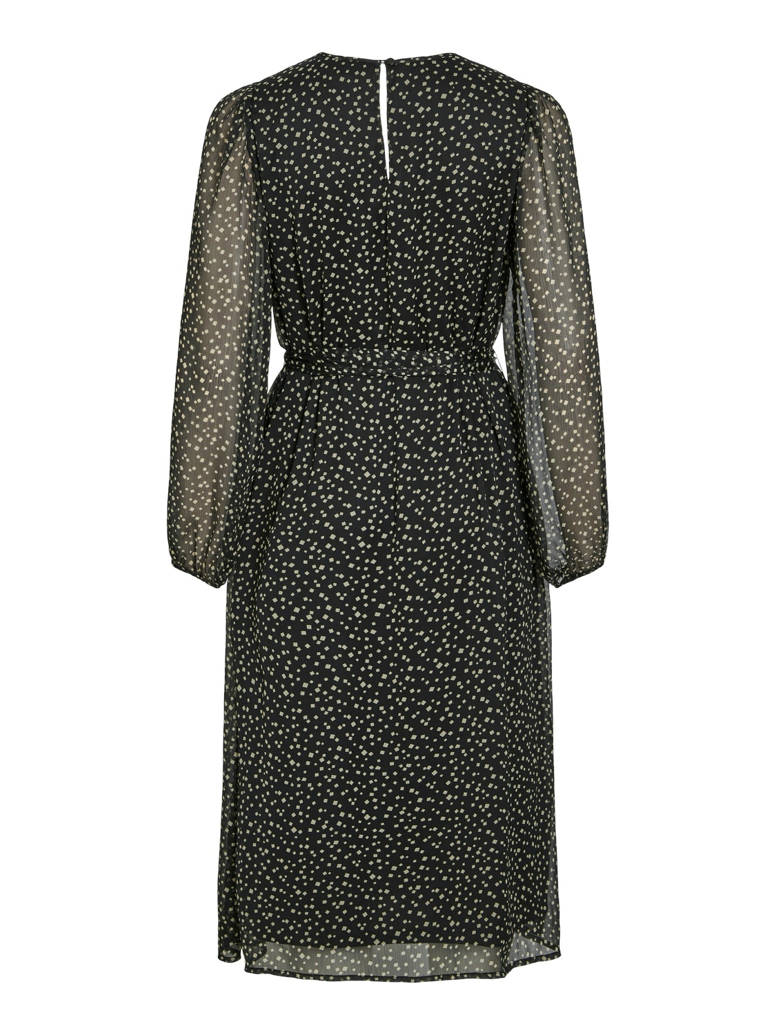 Vifalia O-Neck L/S kjole - Black Beauty