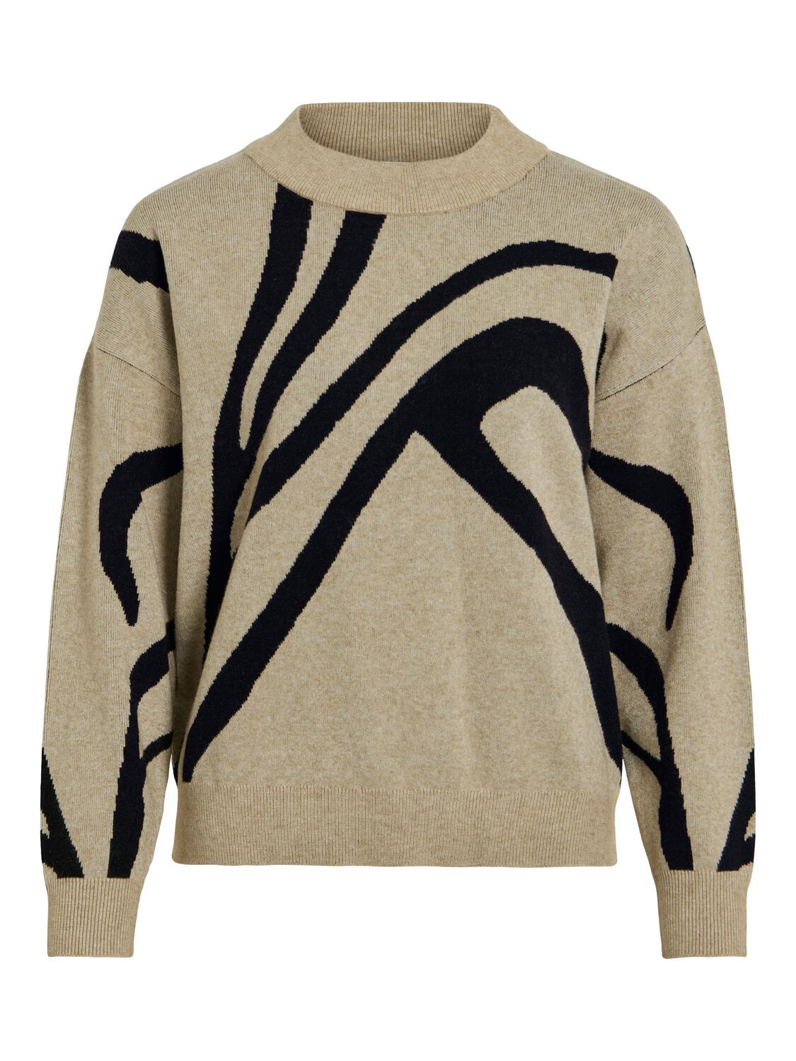 Vitif jacquard strik - Natural Melange