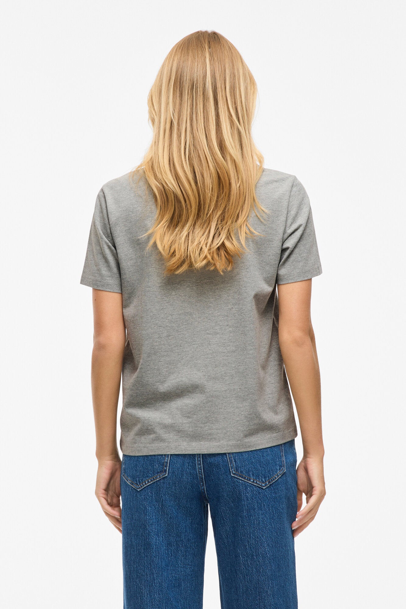 Vinora t-shirt - Medium Grey Melange