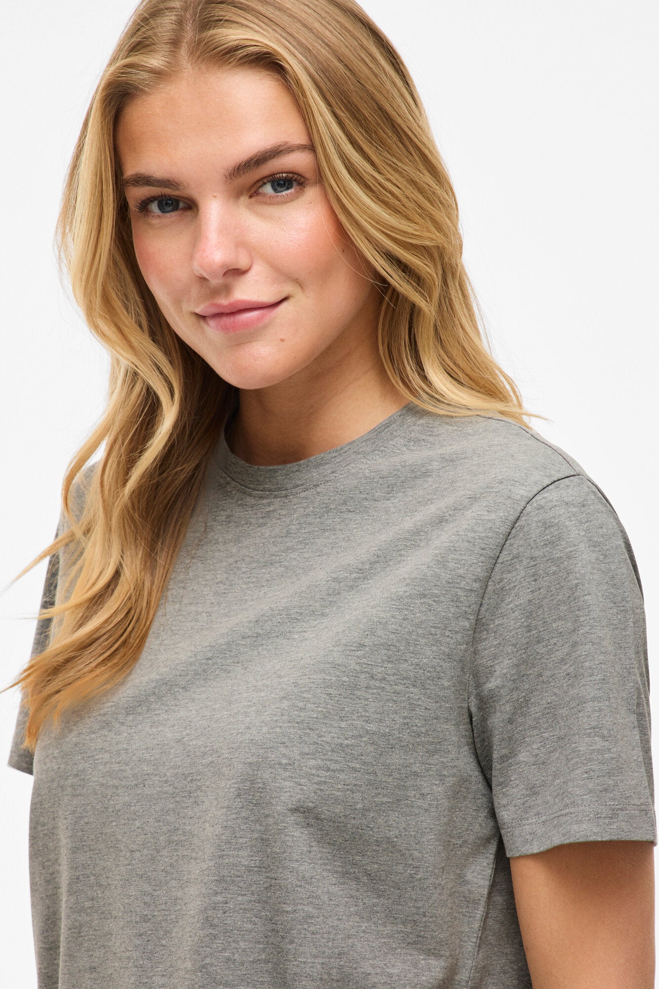 Vinora t-shirt - Medium Grey Melange