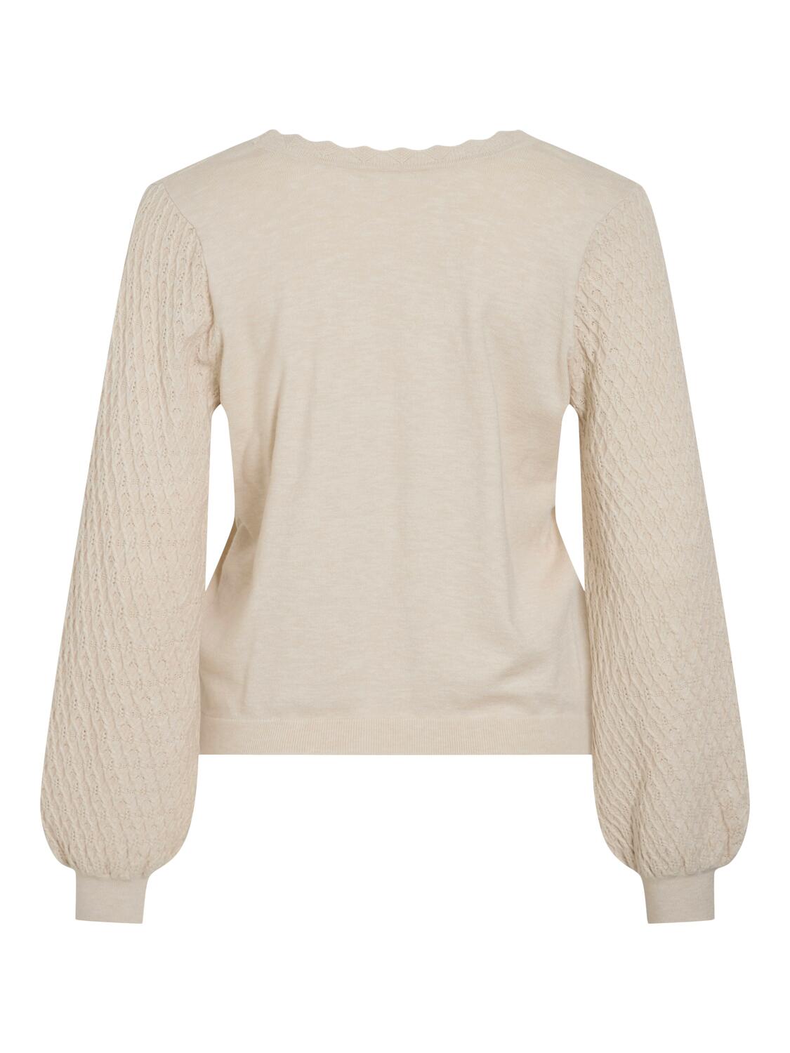 Viemi Rev striktrøje - Super Light Natural Melange