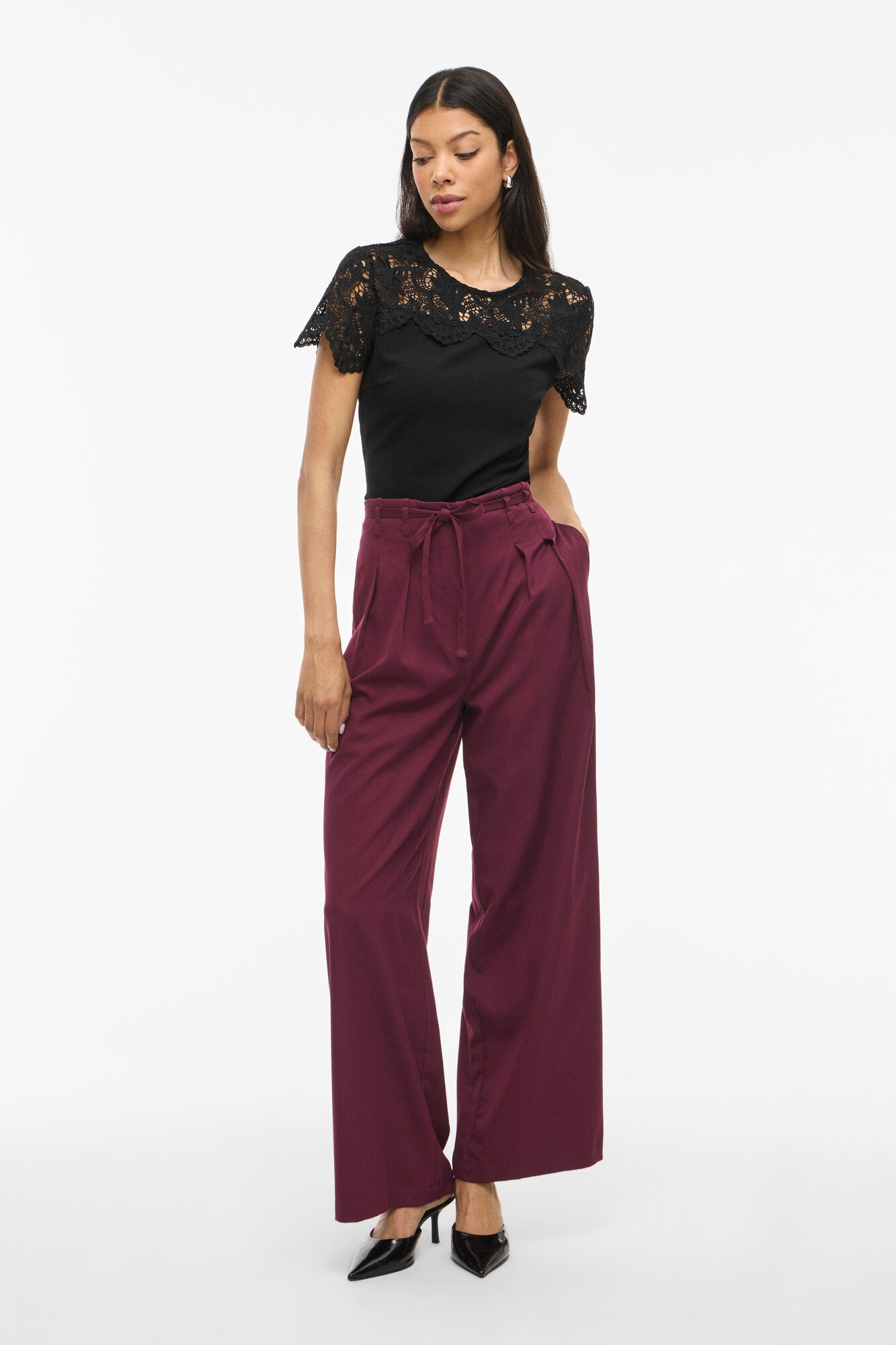 Vipeyton wide bukser - Fig