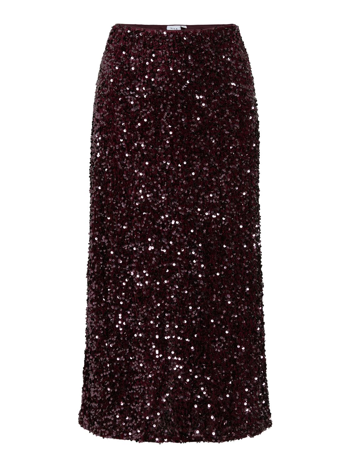 Vifaith Sequin midi nederdel - Fig