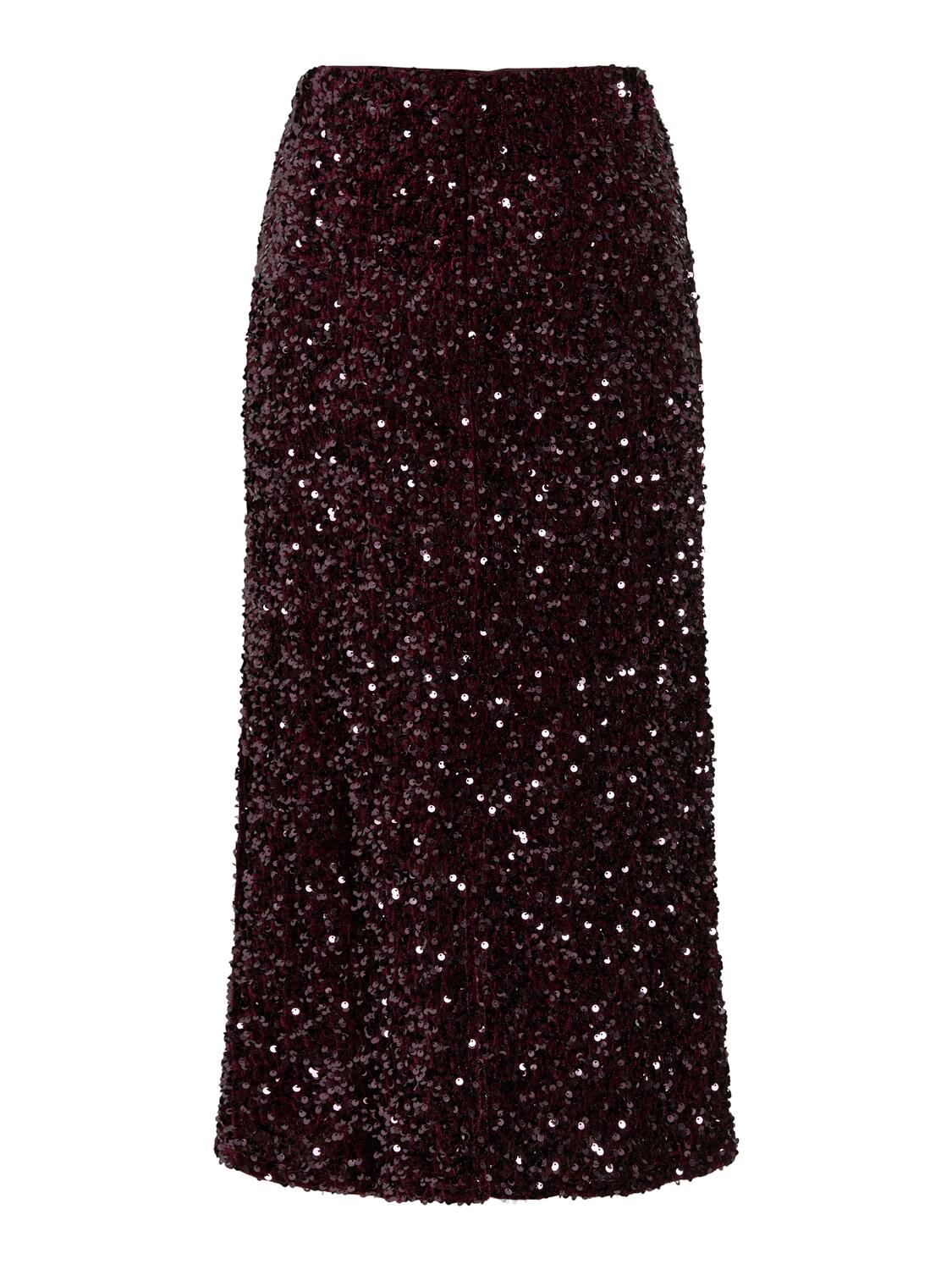 Vifaith Sequin midi nederdel - Fig
