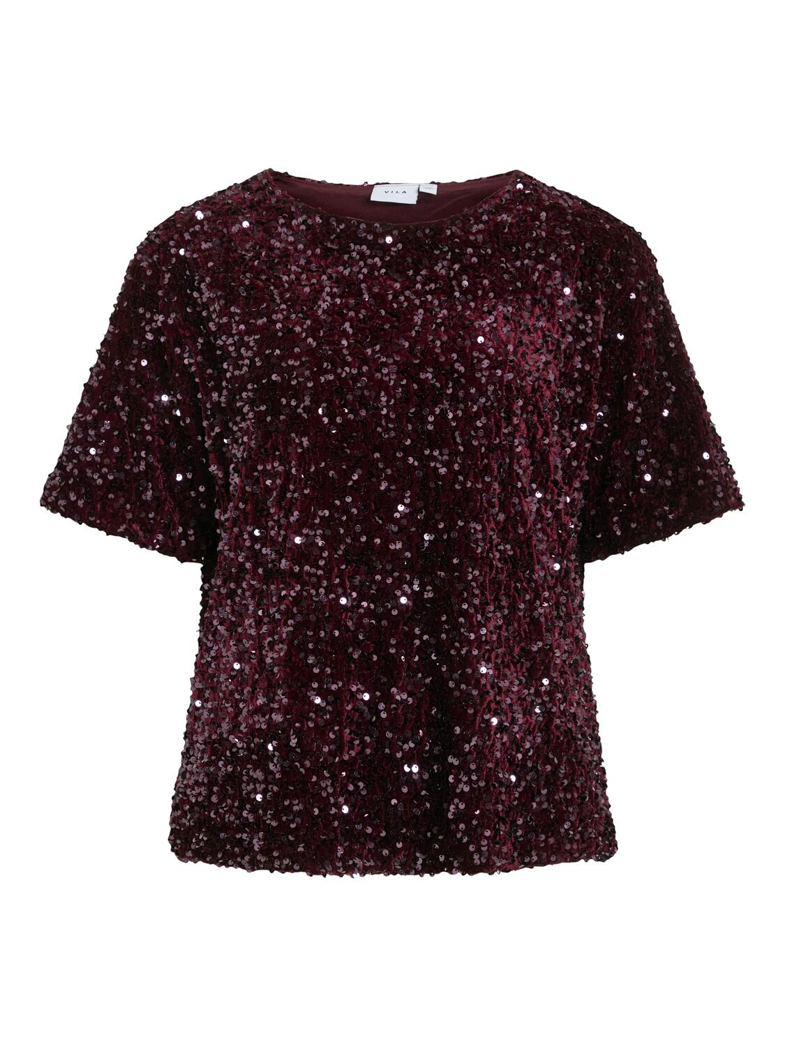 Vifaith Sequin t-shirt - Fig