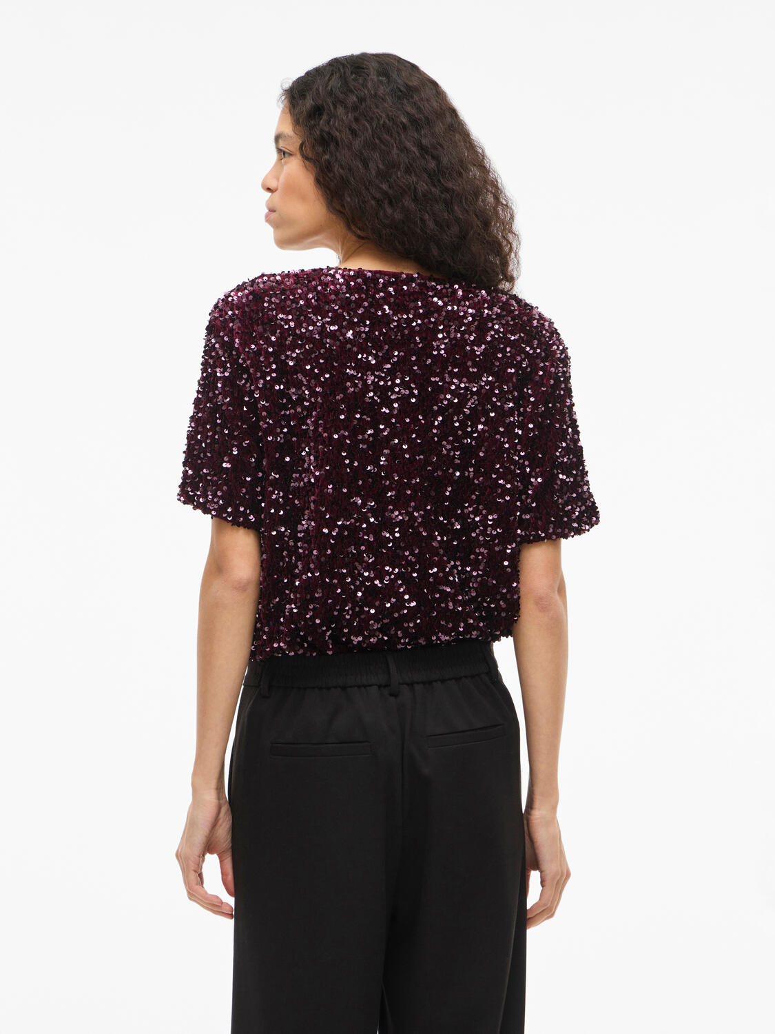 Vifaith Sequin t-shirt - Fig