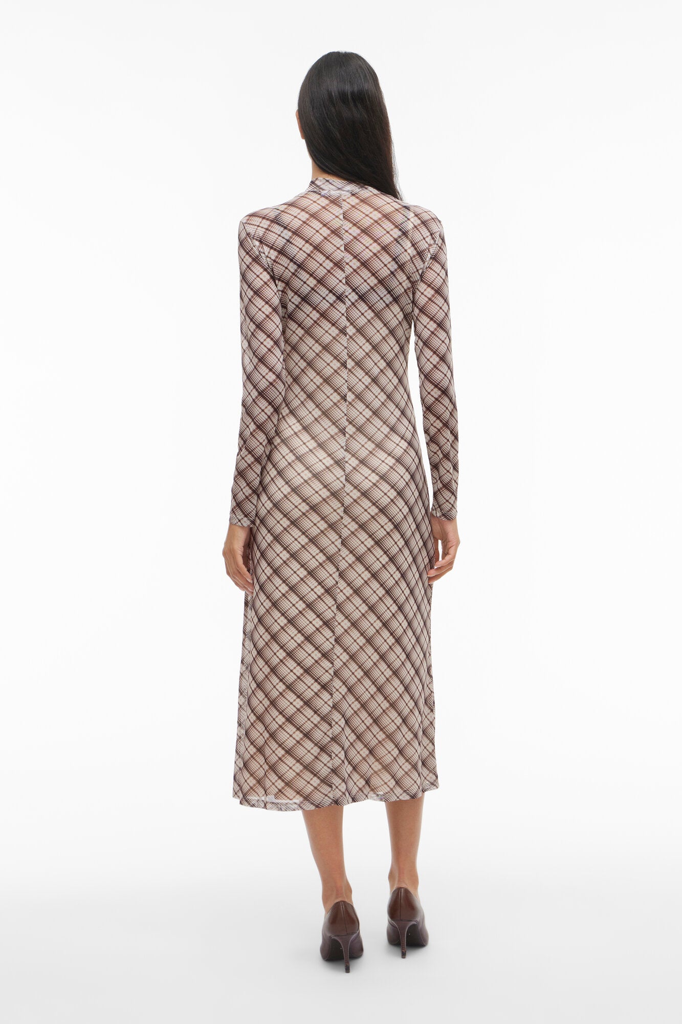 Vivolettis mesh midi kjole - Birch