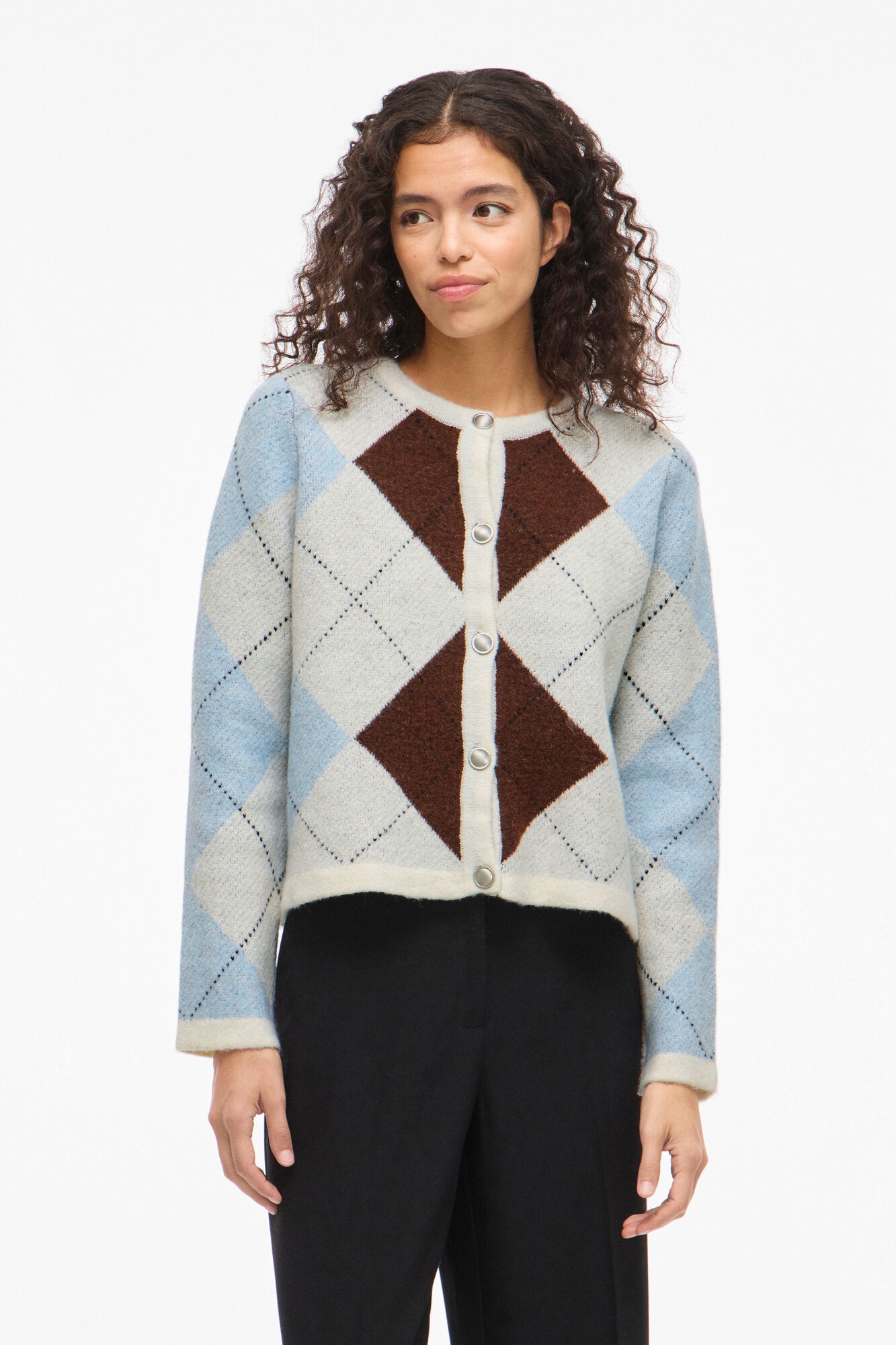 Vikayla check striktrøje - Birch