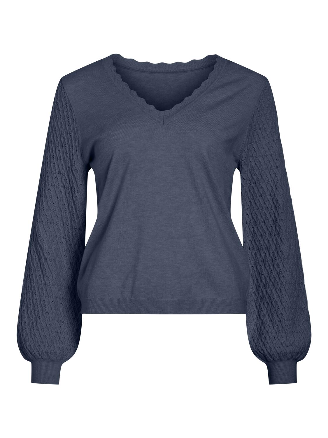 Viemi Rev striktrøje - Vintage Indigo