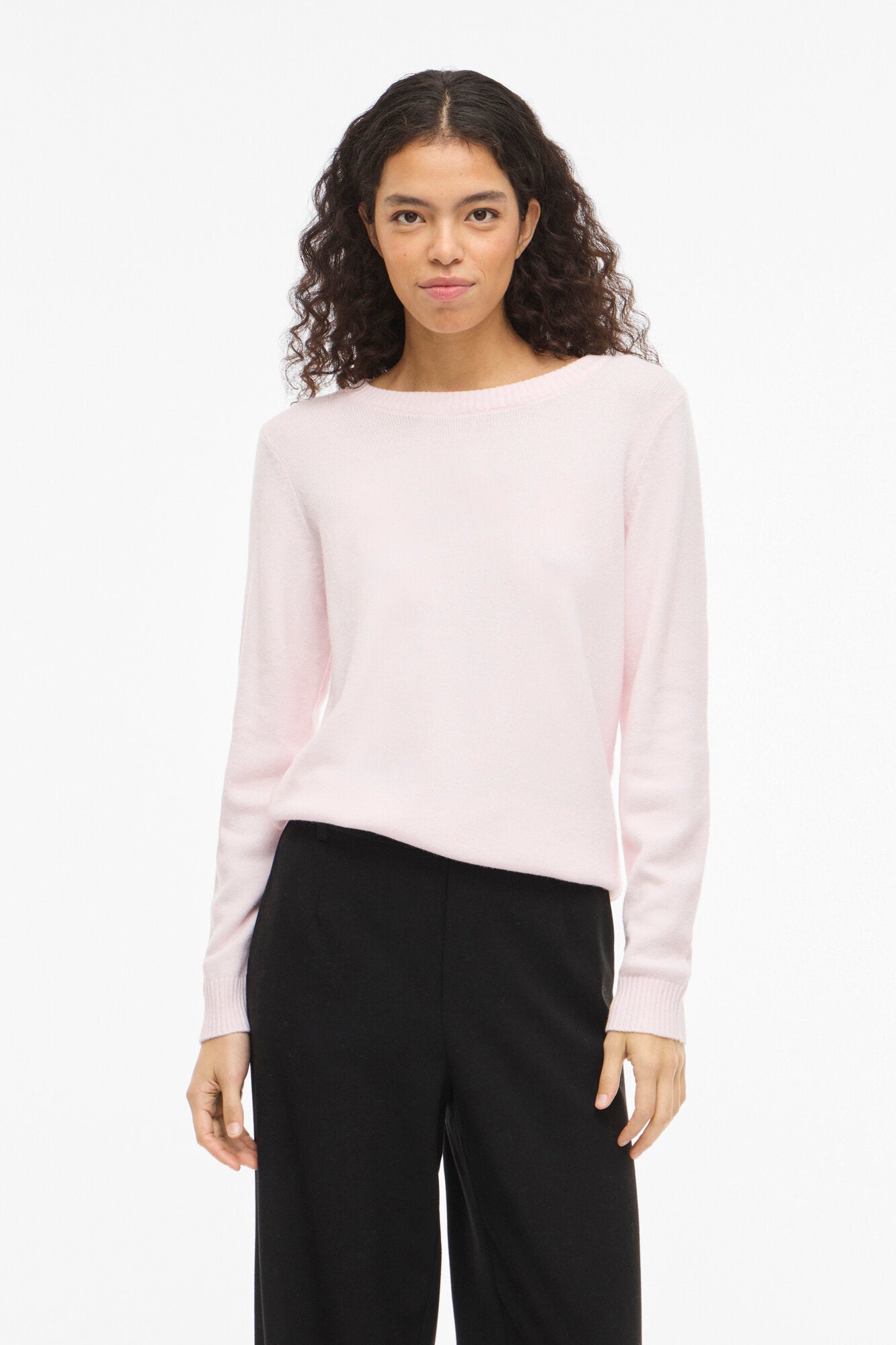 Viril O-Neck striktrøje - Cherry Blossom