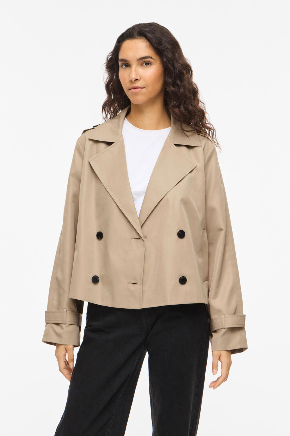 Viaddison kort trenchcoat - Savannah Tan