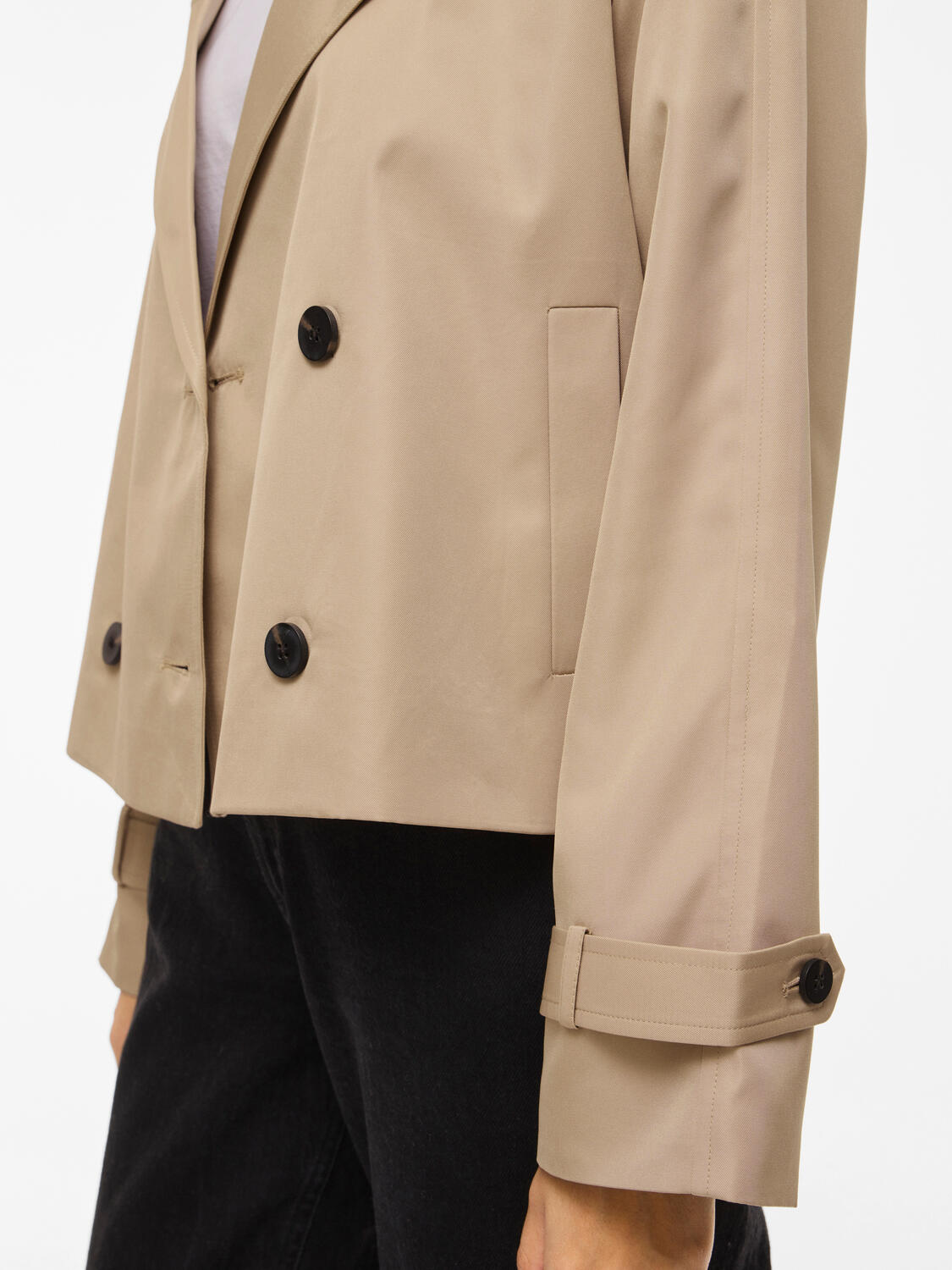 Viaddison kort trenchcoat - Savannah Tan