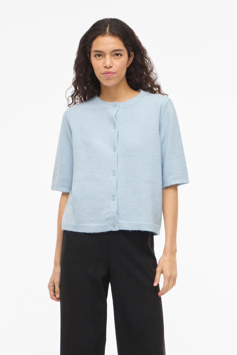 Viliga kortærmet cardigan - Nantucket Breeze