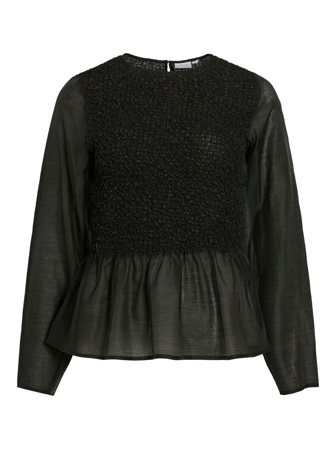 Vimille smock bluse - sort