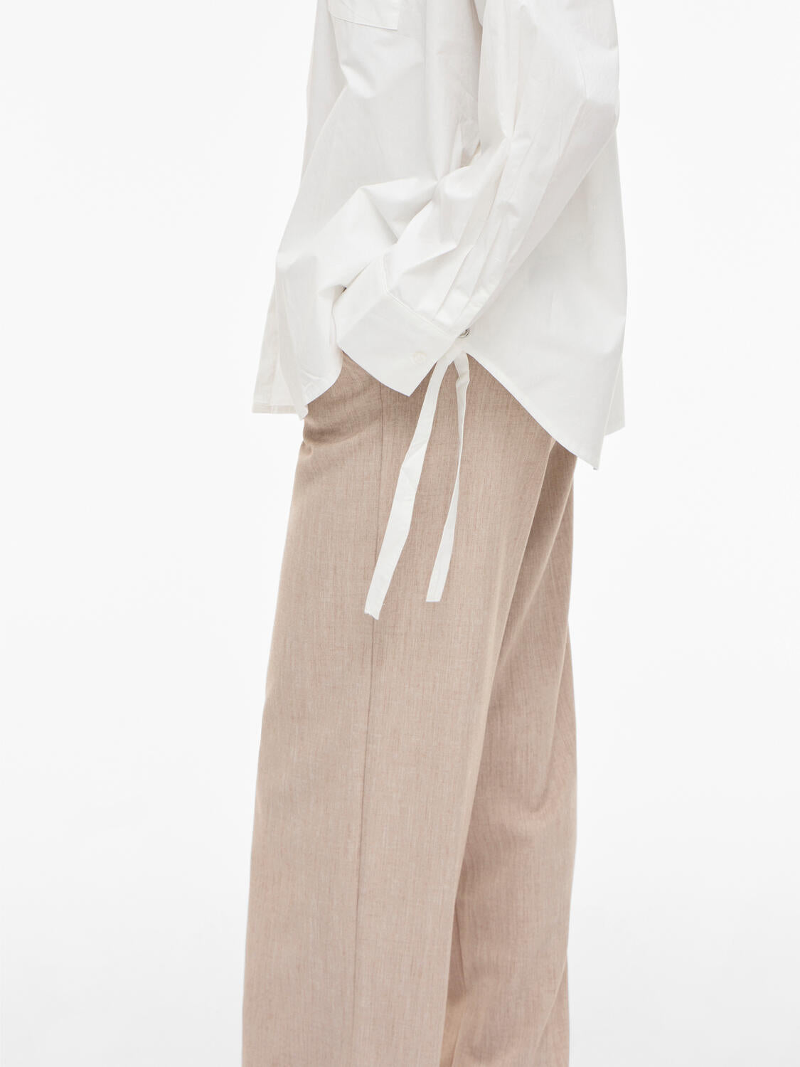 Visiji Lacing skjorte - Cloud Dancer