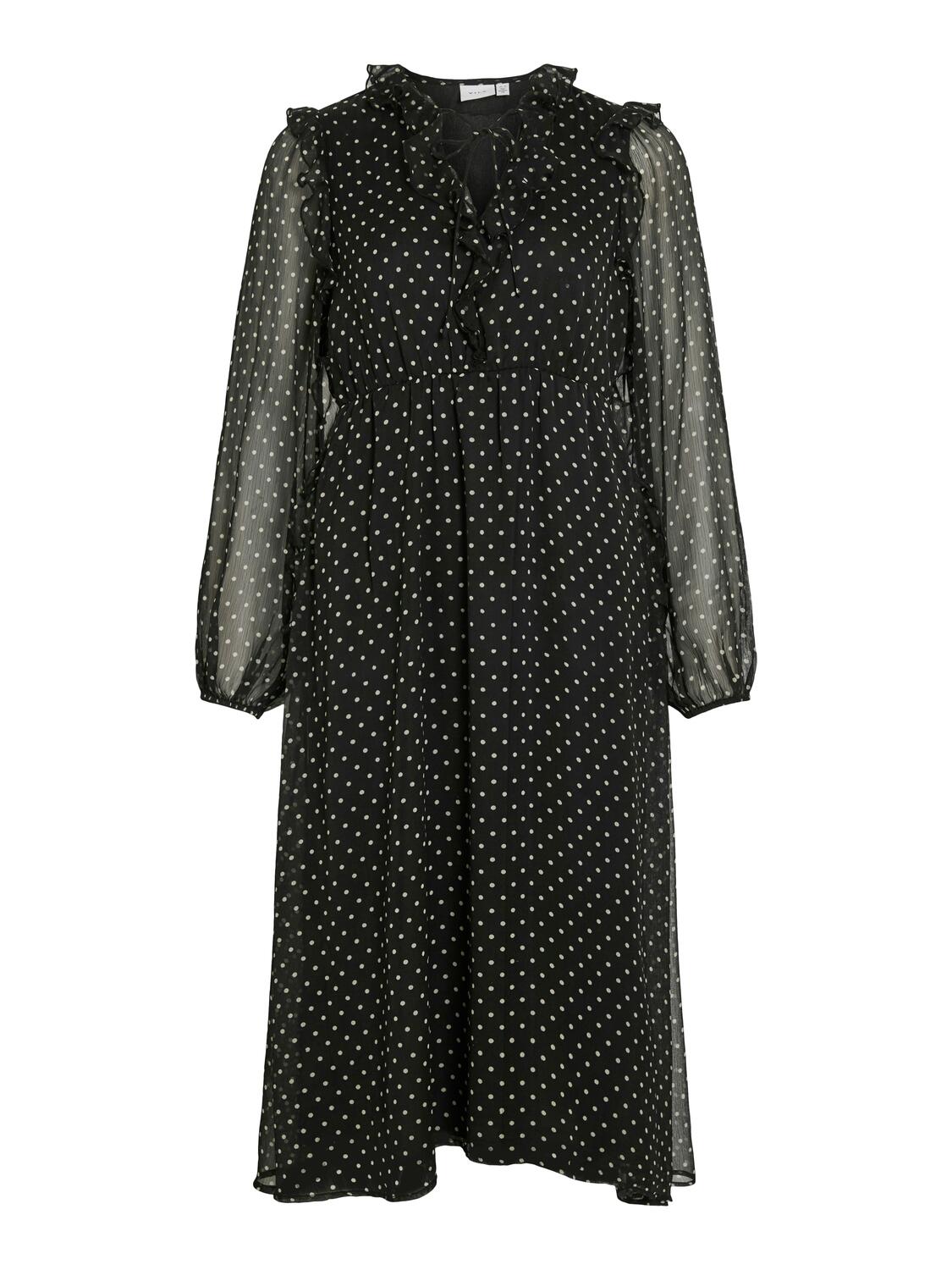 Viharley midi kjole - sort