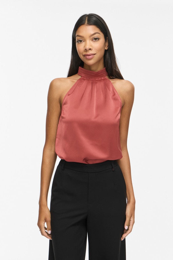 Vienid Halterneck top - Marsala