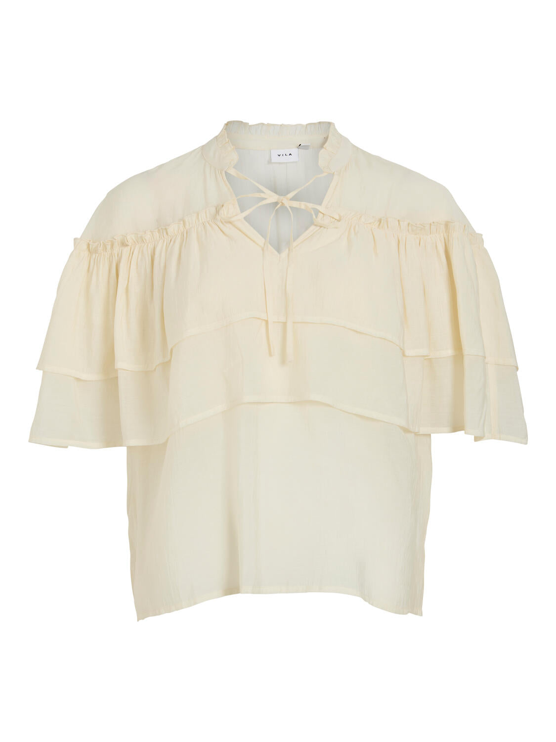 Viflowy bluse – Birch