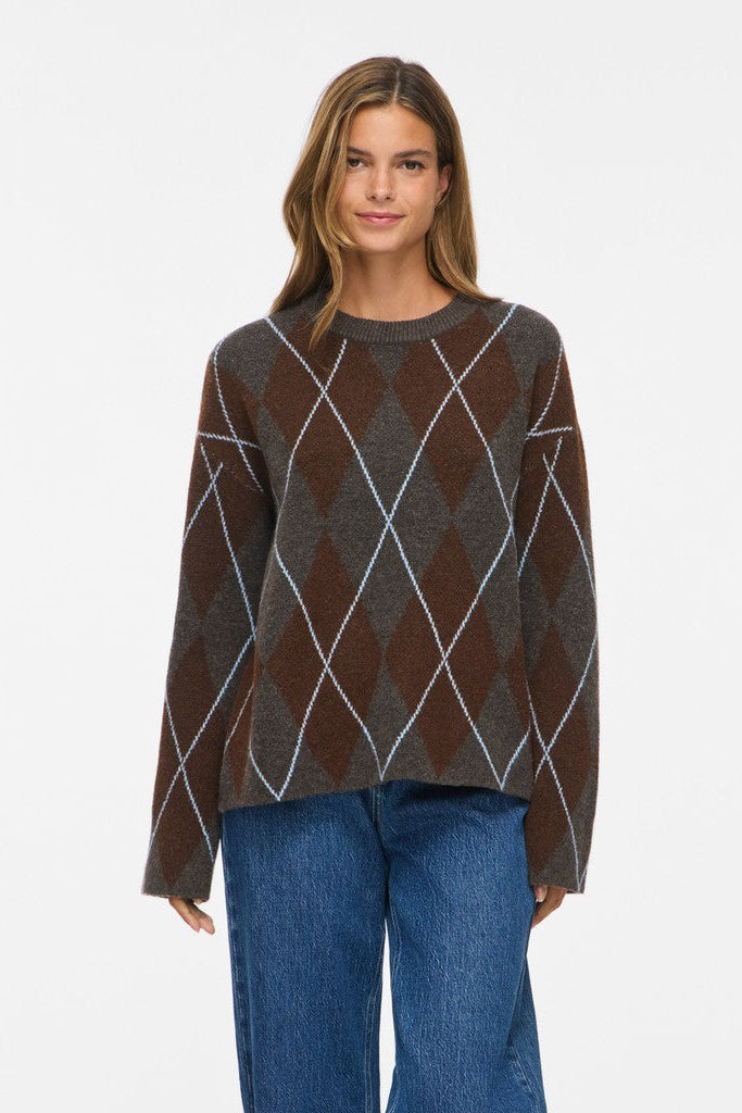 Viargyle striktrøje - Dark Grey Melange