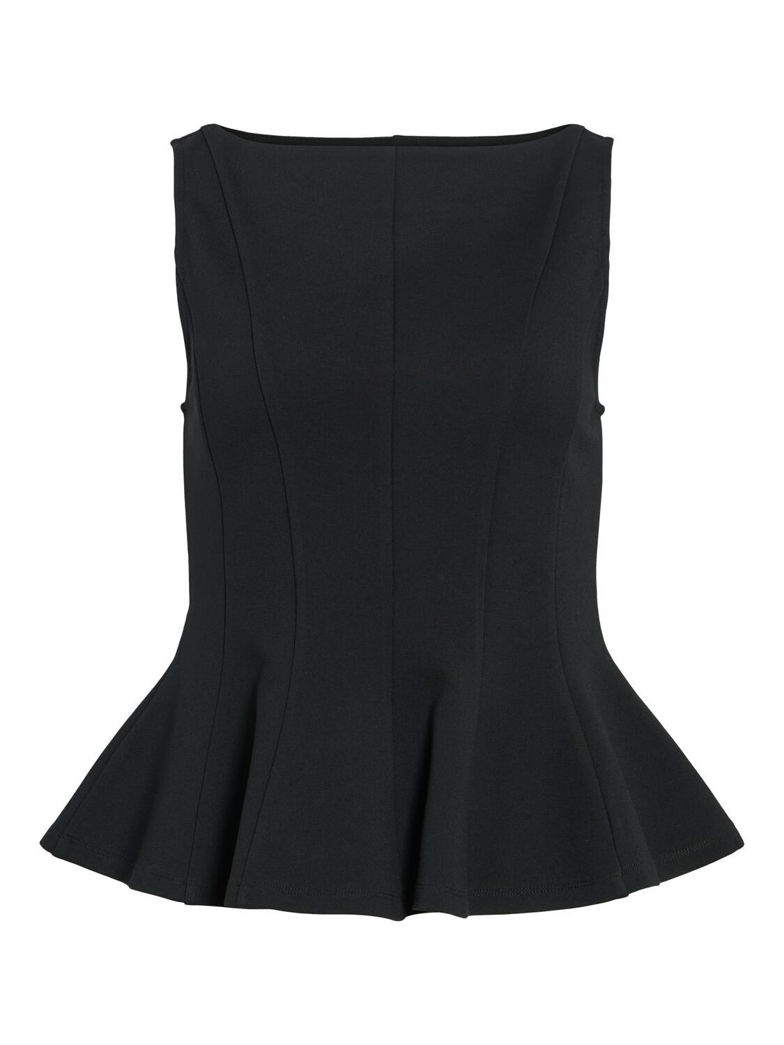 Vimastriba Boat Neck top - Black Beauty