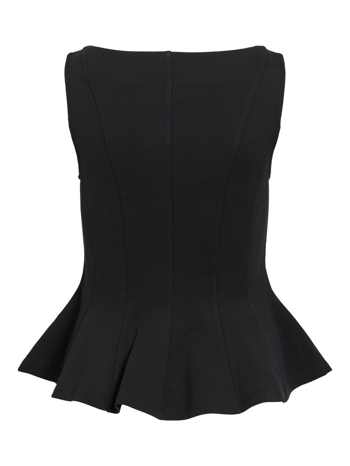 Vimastriba Boat Neck top - Black Beauty
