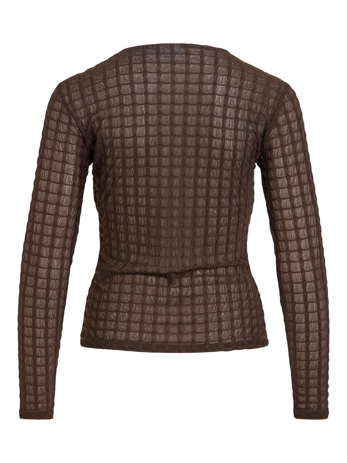 Vimirani o-neck l/s langærmet t-shirt – Coffee bean