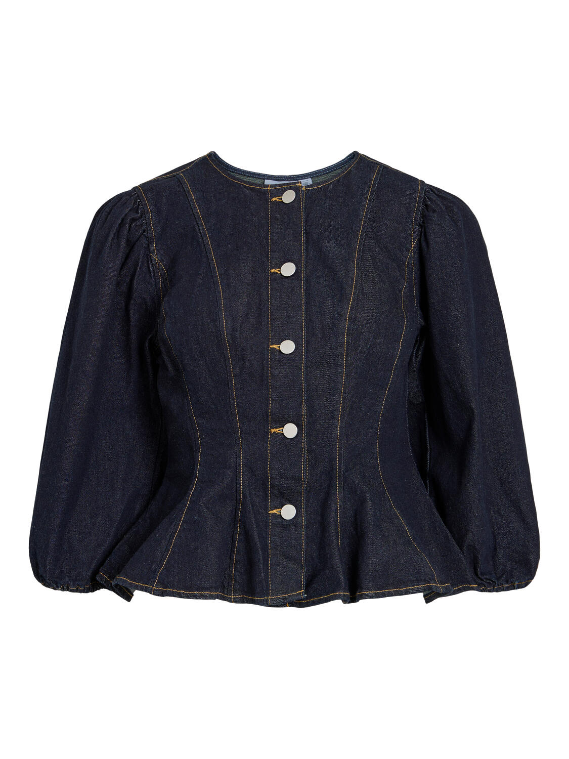Virose Ballon denimskjorte - Dark Blue Denim