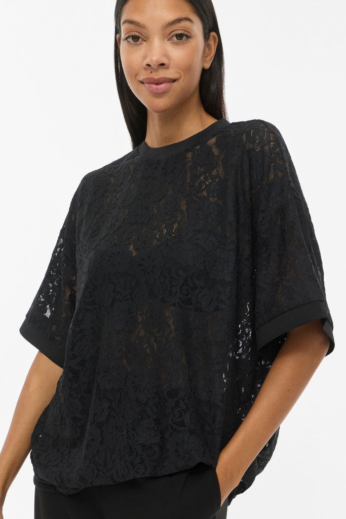 Viandrina blondebluse - sort