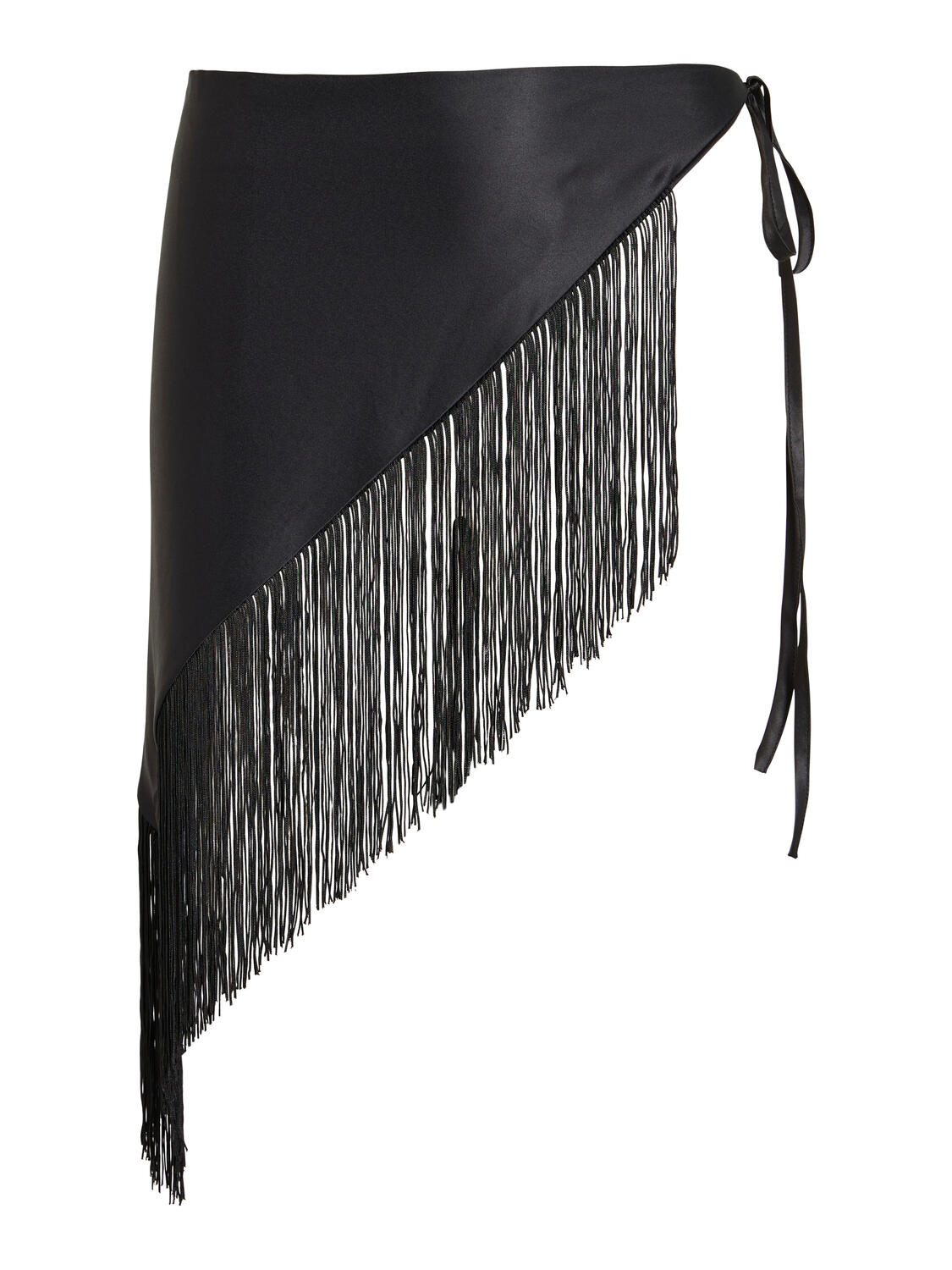 Vievaly Fringe tørklæde/nederdel - sort