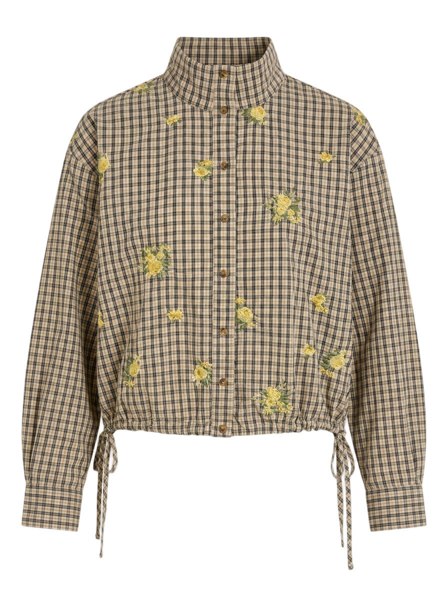 Violina High Neck skjorte – Birch
