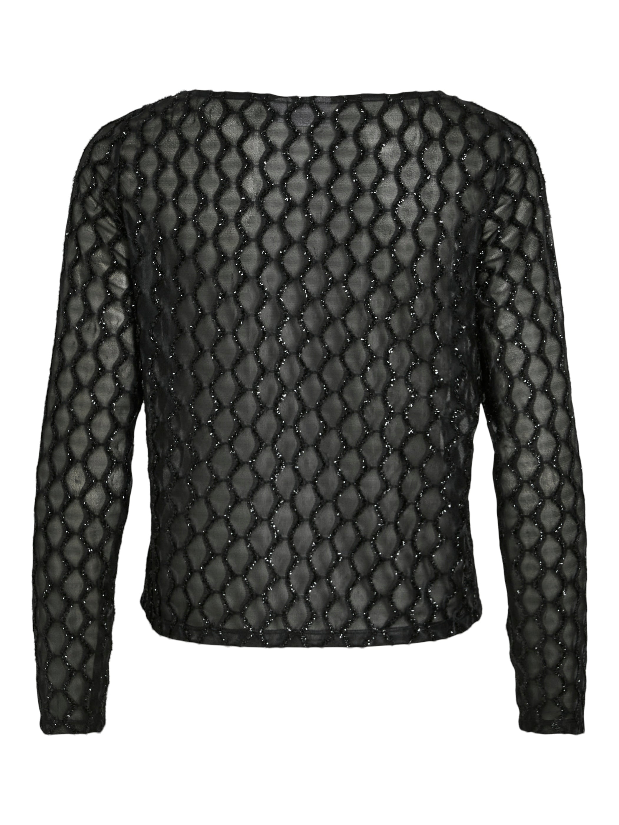 Vizalma Boatneck L/S bluse - Black Beauty