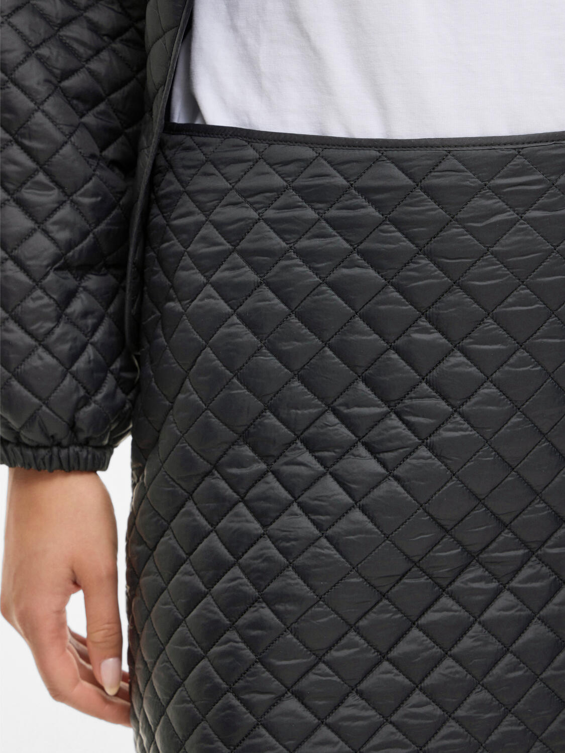 Vibenji Quilted nederdel - sort