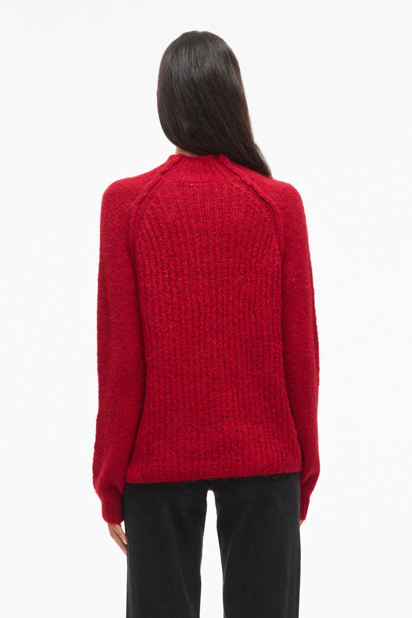 Vibows highneck striktrøje - Jester red