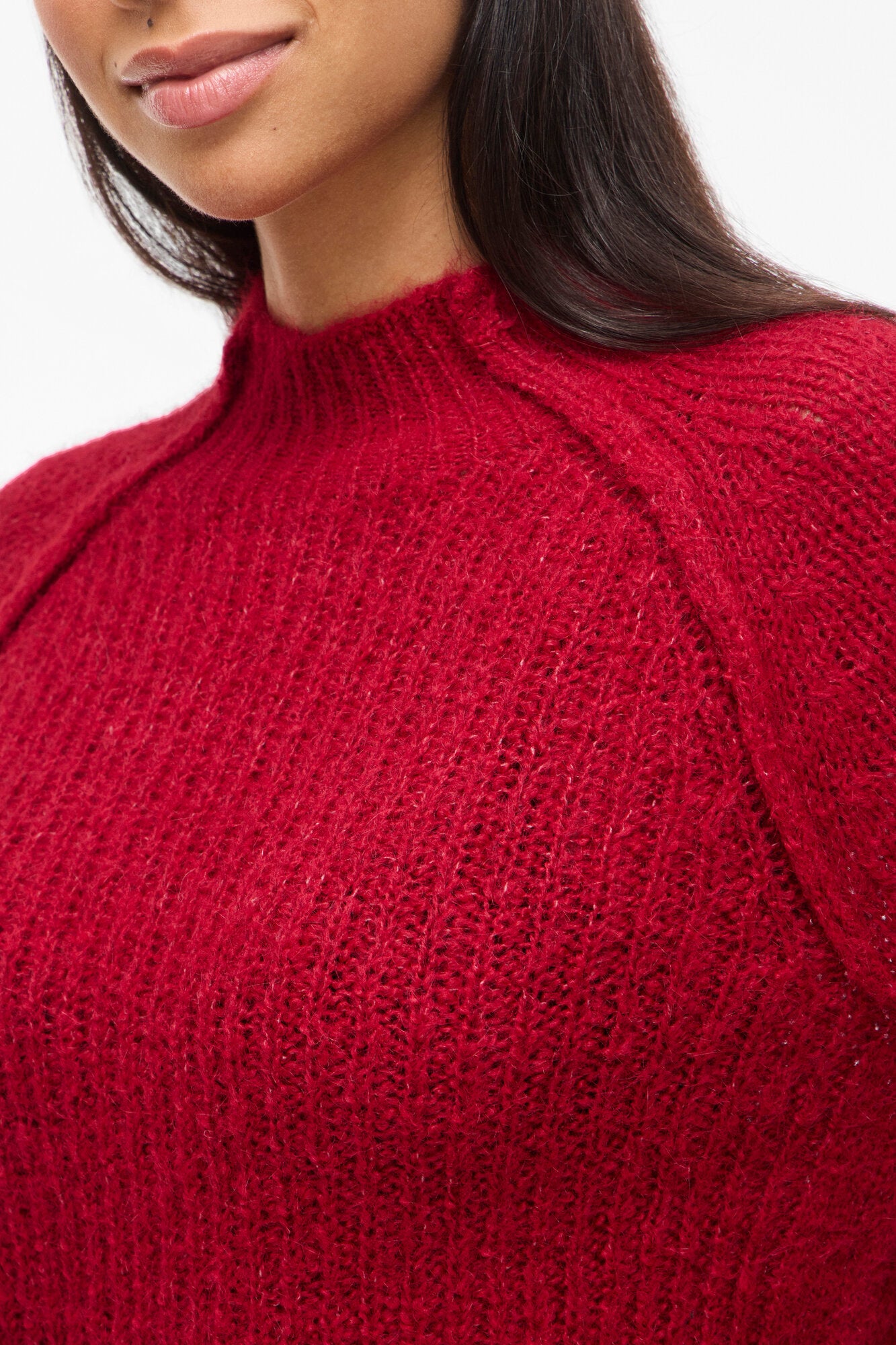 Vibows highneck striktrøje - Jester red