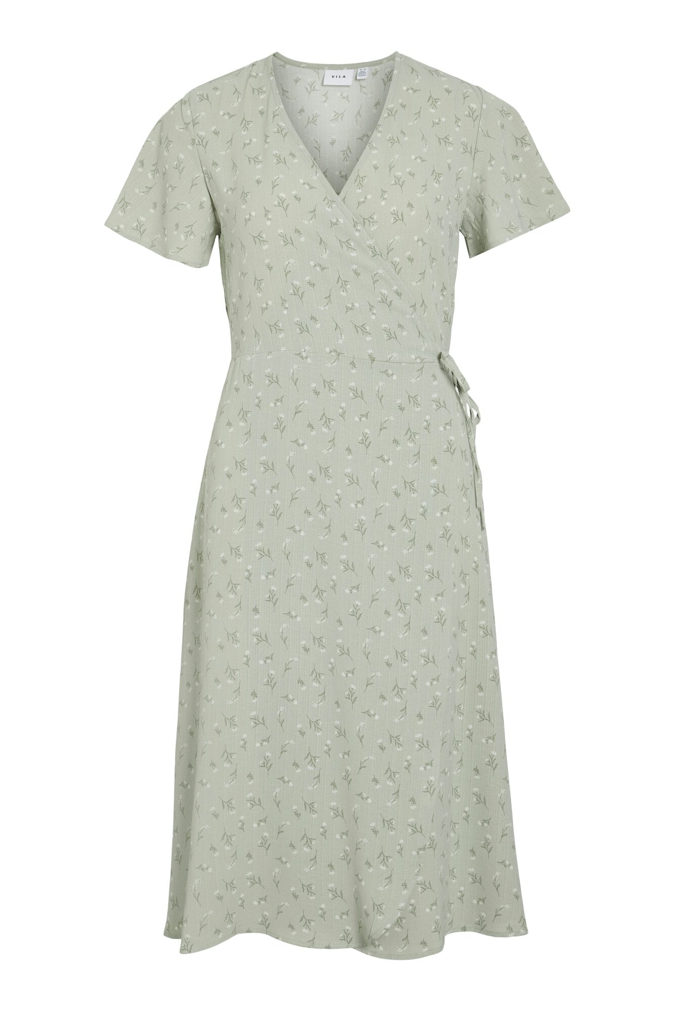 Vilovie midi wrap kjole - Desert Sage