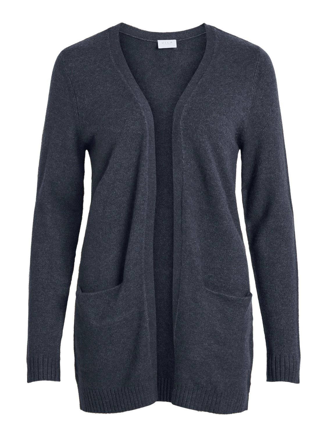 Viril Open L/S cardigan - Total Eclipse