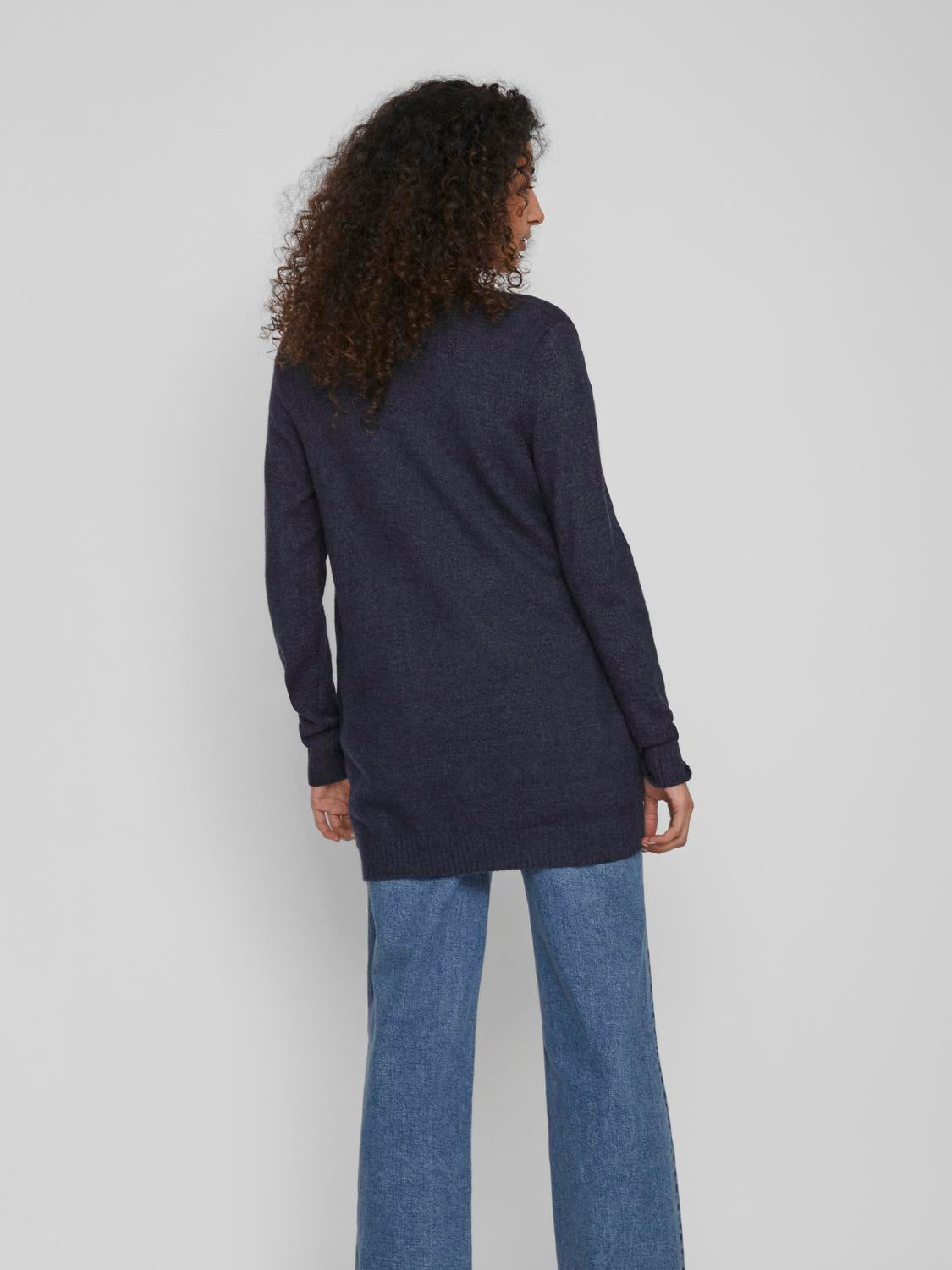Viril Open L/S cardigan - Total Eclipse