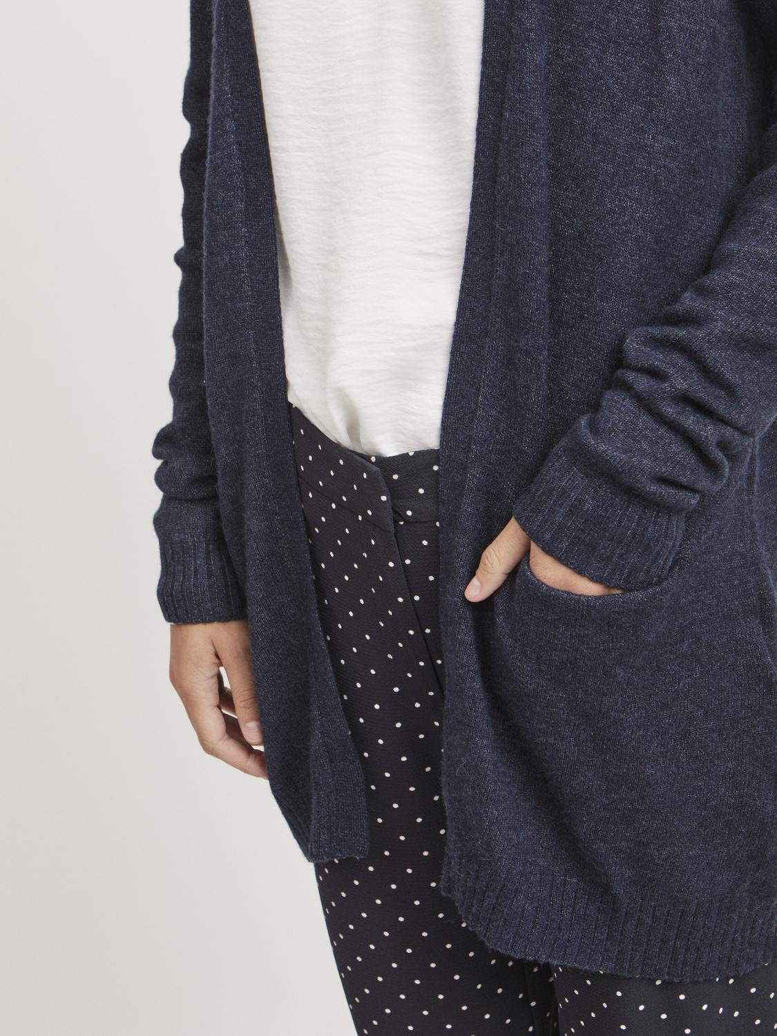Viril Open L/S cardigan - Total Eclipse