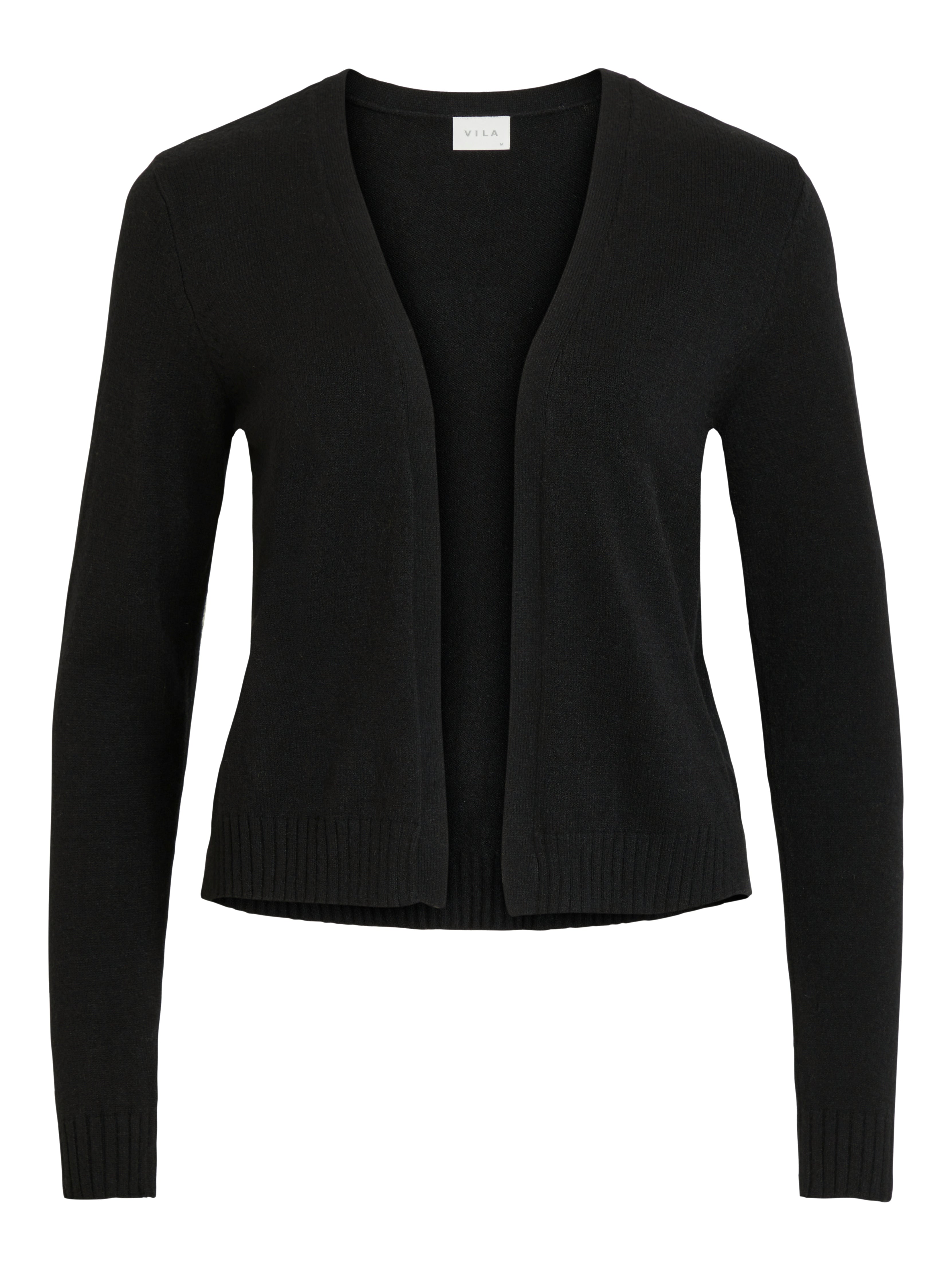 Viril Short L/S cardigan - sort