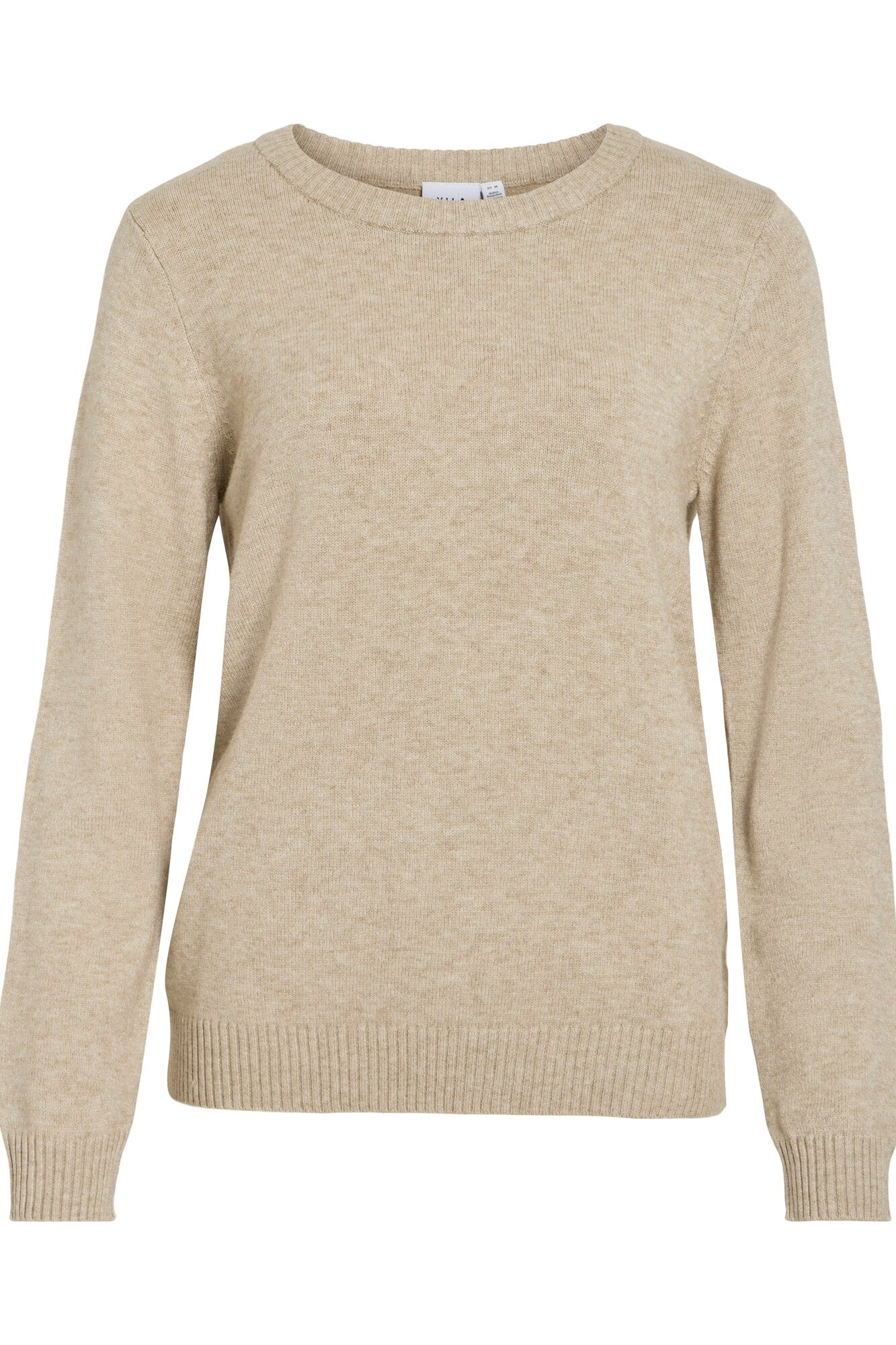 Viril O-Neck striktrøje - Natural Melange