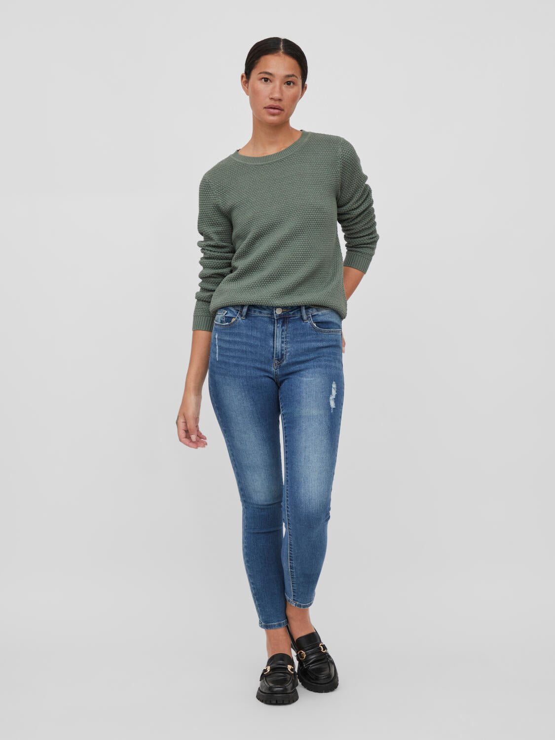 Vidalo o-neck striktrøje - Laurel Wreath