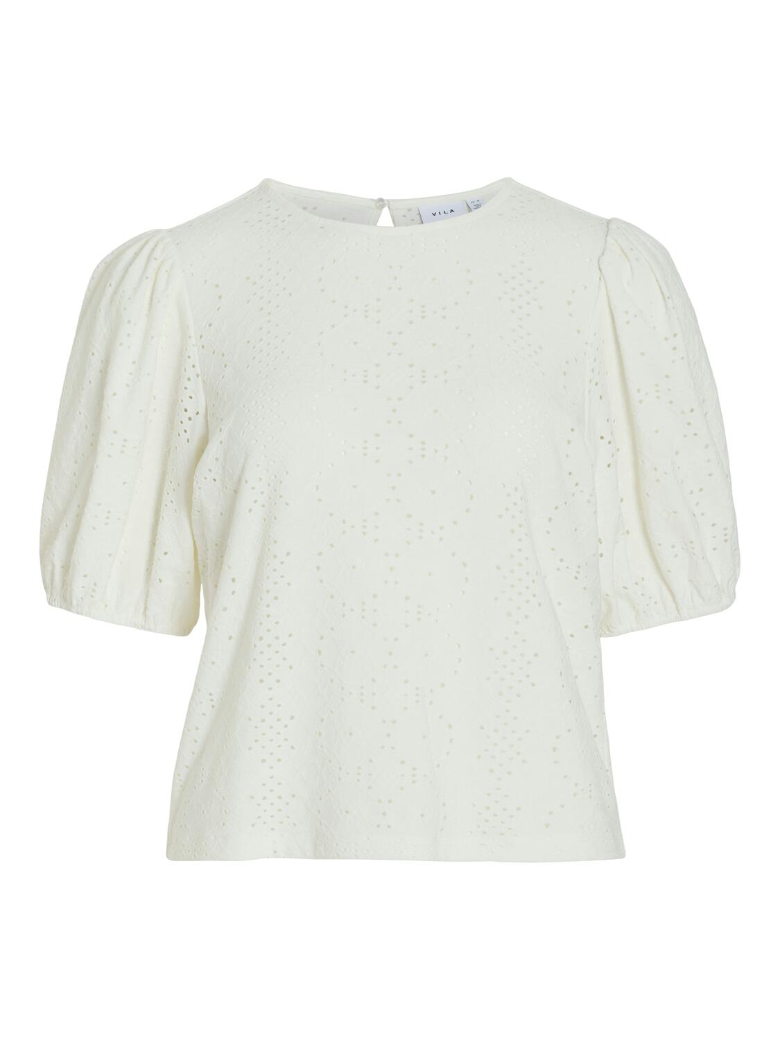 Vikally o-neck top - Optical Snow