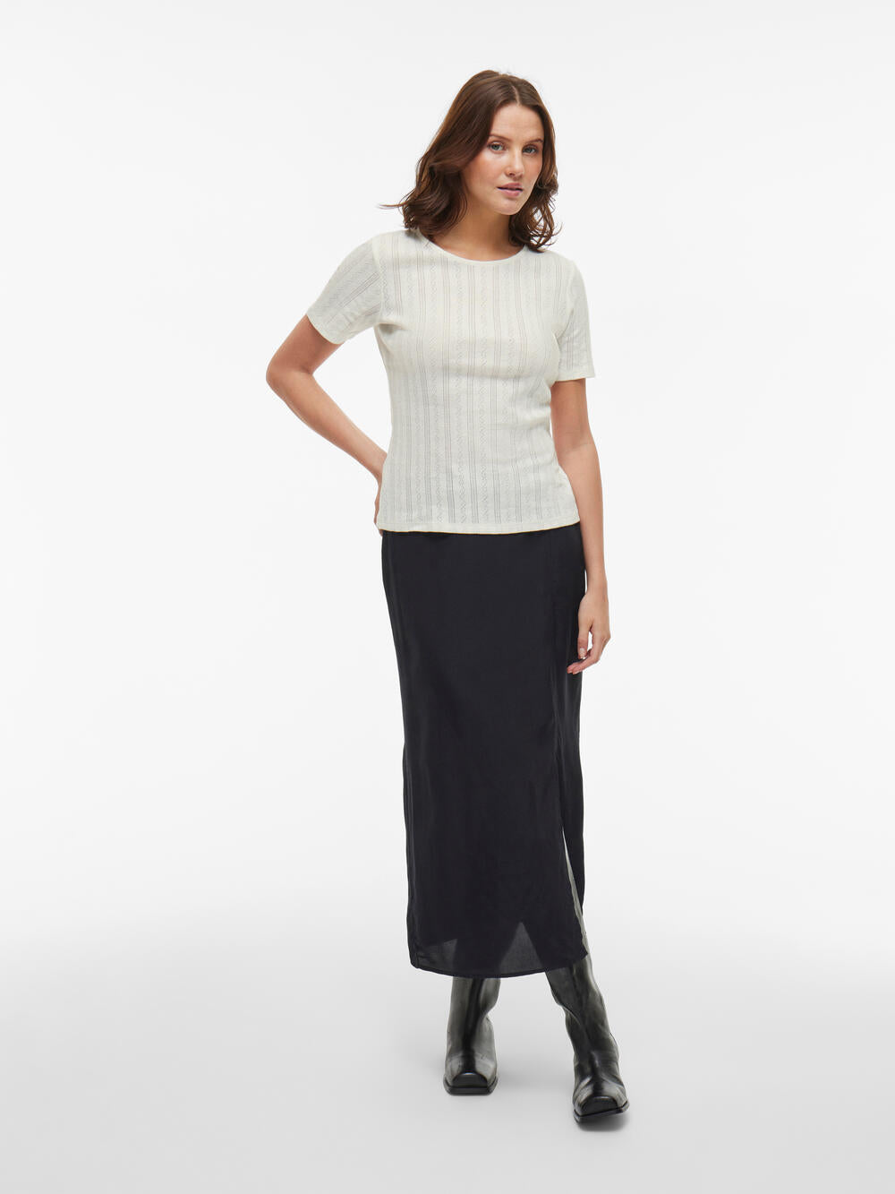 Vikassie Pointelle t-shirt - Snow White